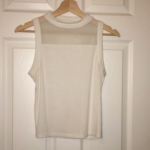 Guess white panel top